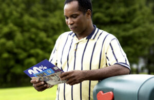 Man,Getting,Mail