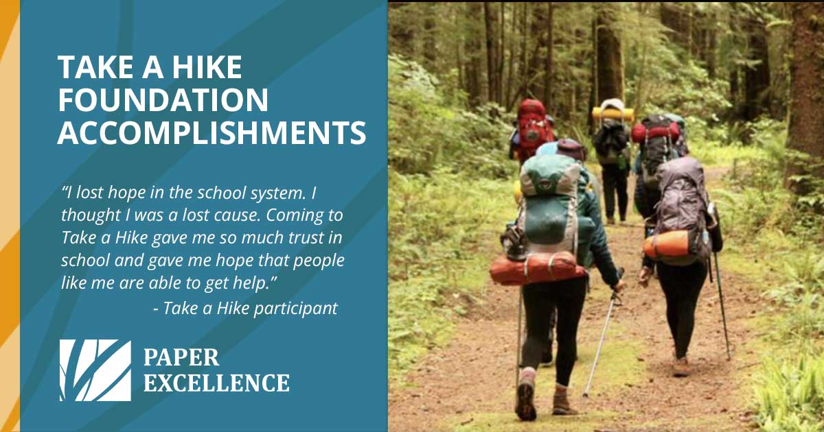 Take a Hike Accomplishments