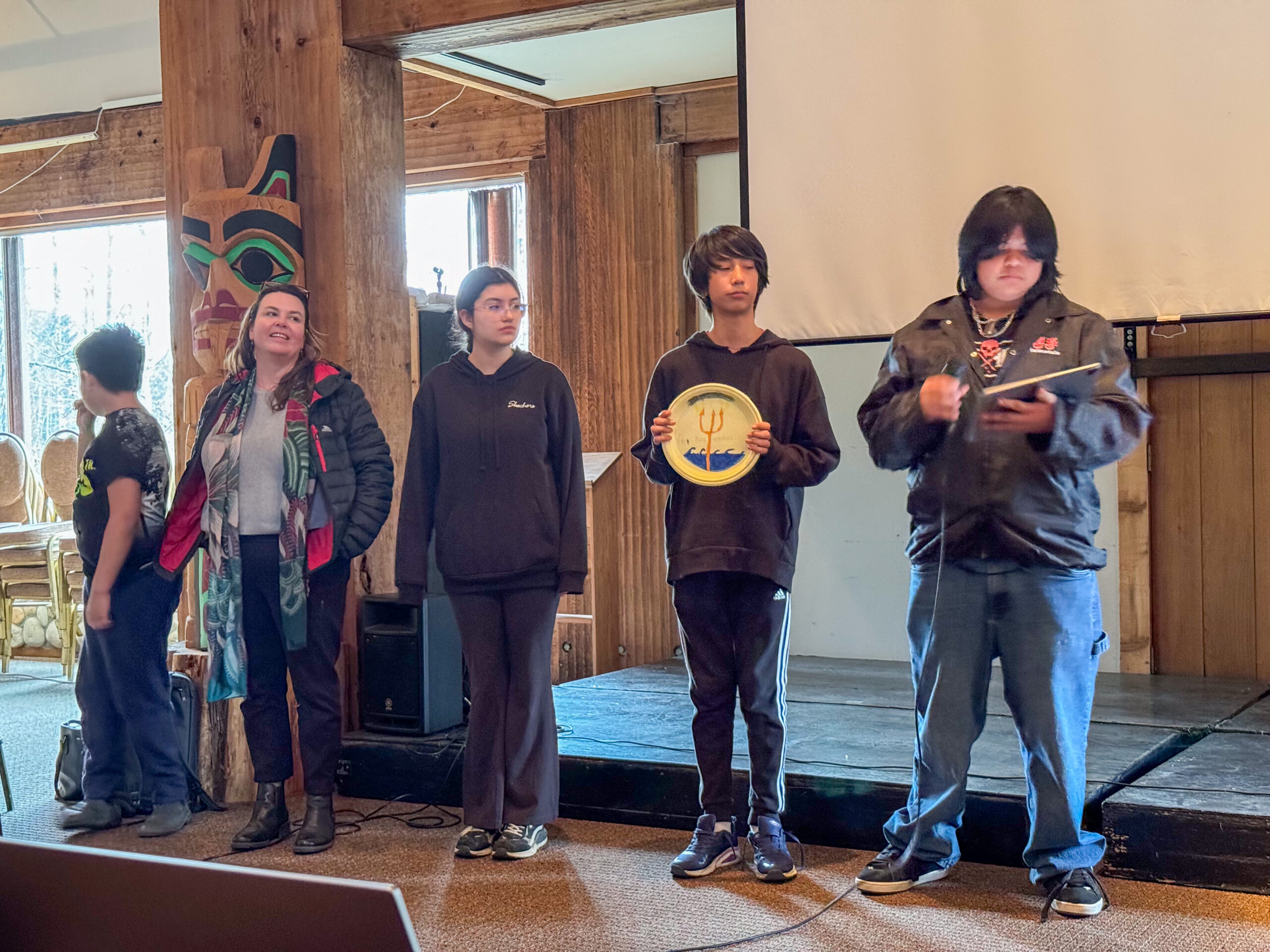 Lana Wilhelm at Indigenous Youth Bears' Lair program
