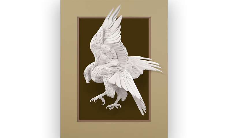 Forty Acres by paper artist Calvin Nicholls