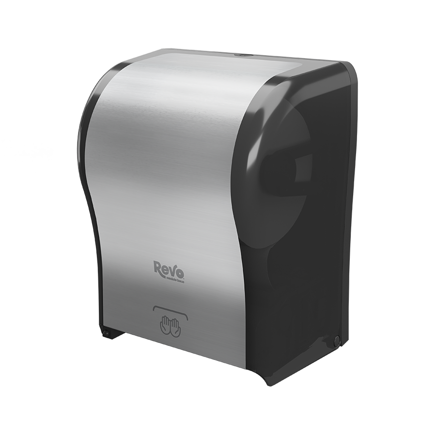 Revo® Electronic Hands-Free Towel Dispenser, Stainless Finish_1