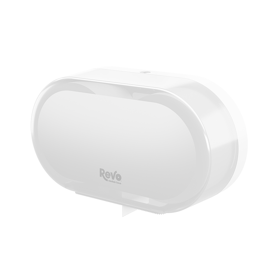 Mini-Jumbo Twin Tissue Dispenser White_1