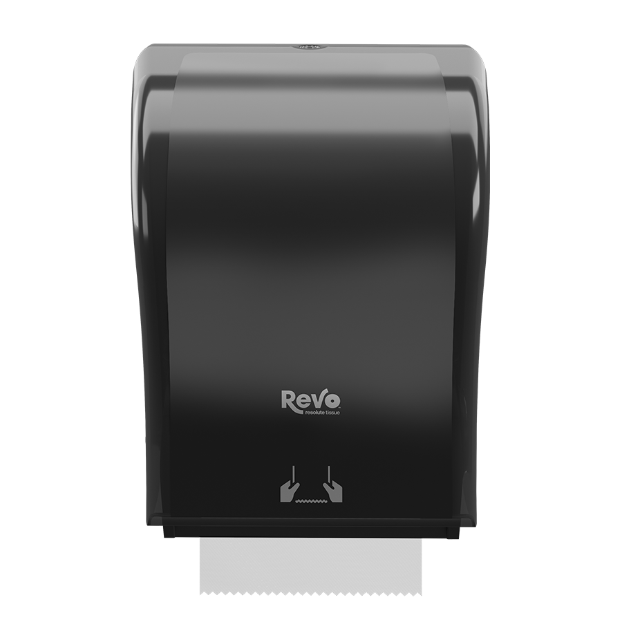 Mechanical Hands-Free Towel Dispenser Black Finish_2