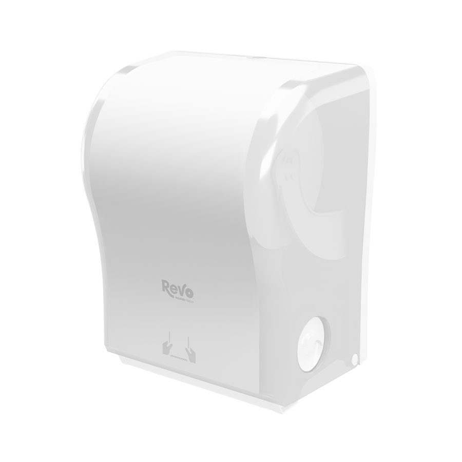 Revo® Mechanical Hands-Free Towel Dispenser, White Finish_1