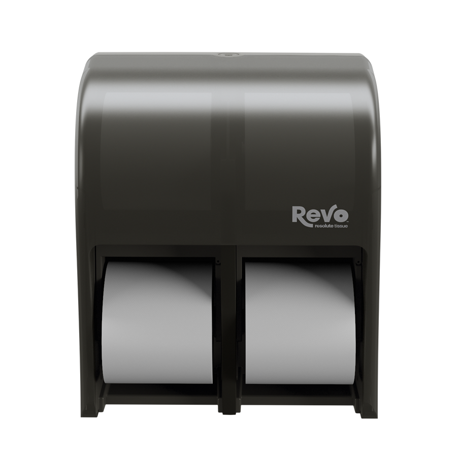 Quad Hi-Capacity Small Core Tissue Dispenser Smoke_2