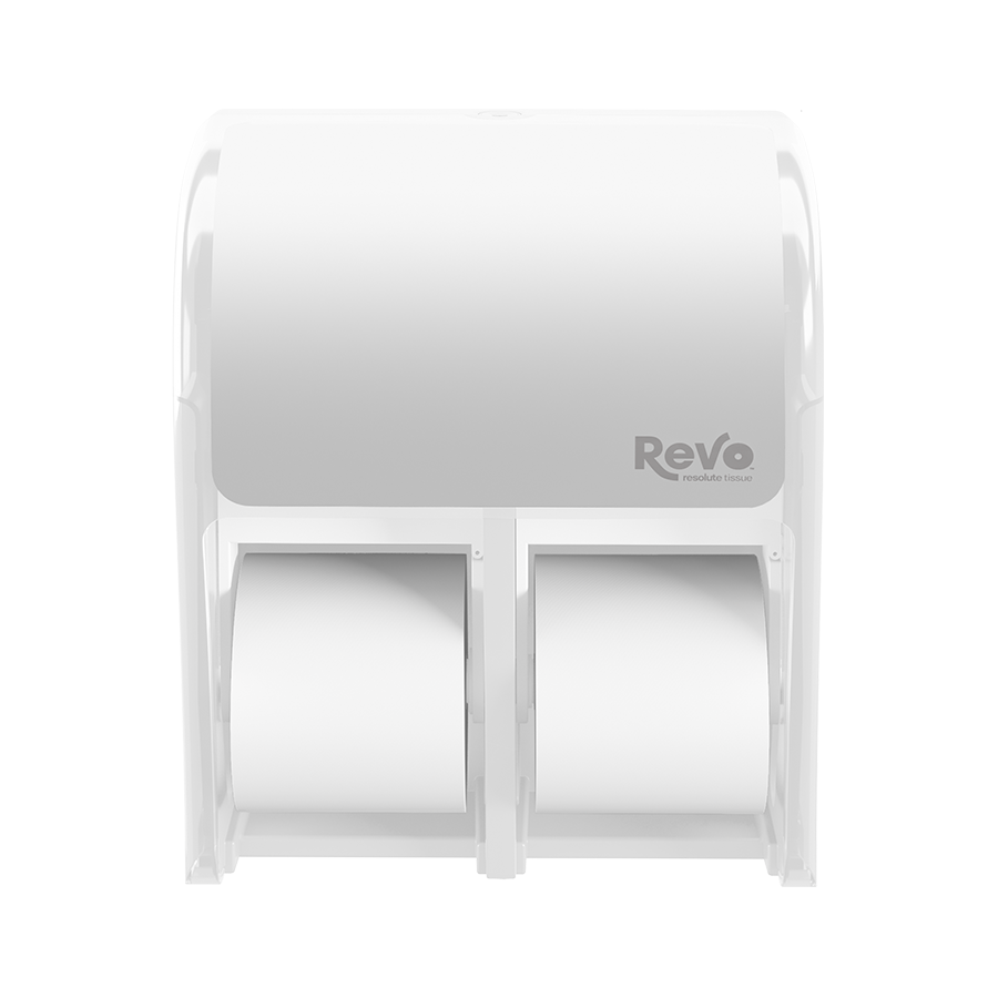 Quad Hi-Capacity Small Core Tissue Dispenser White_2