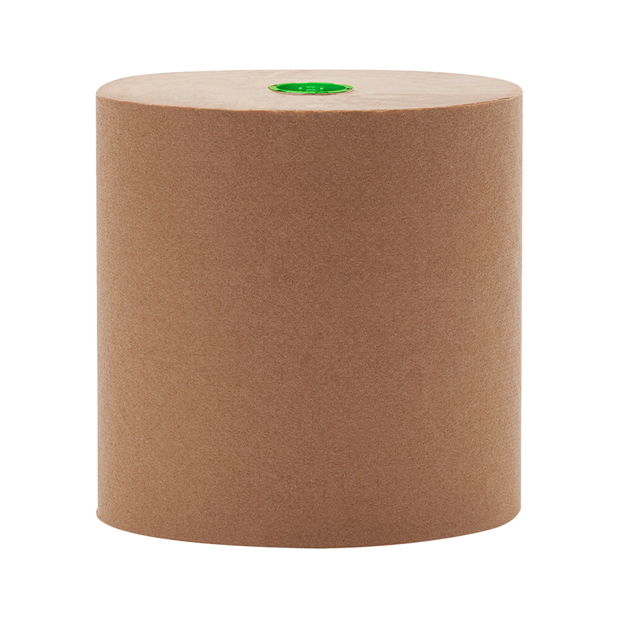 Revo® Hardwound Towel Rolls, Kraft, 1-Ply, 800′