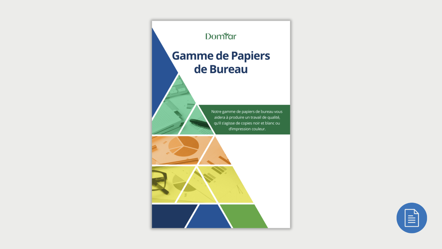 French office papers brochure cover
