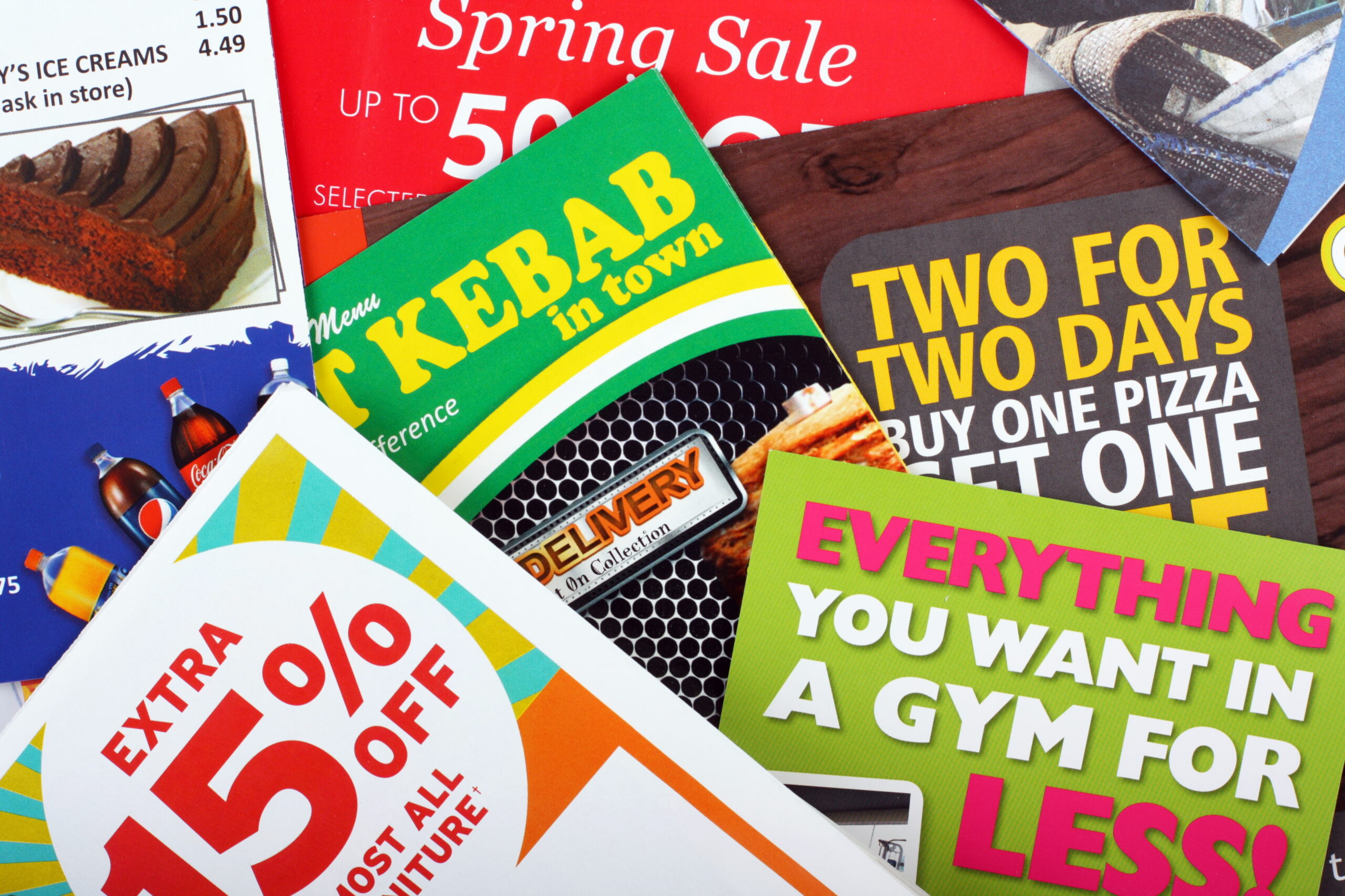 a collection of targeted marketing mailpieces