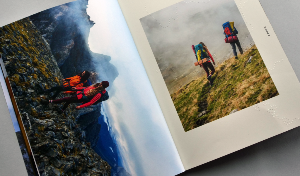 A spread of Paper Trails Volume 3: Make the Journey Colorful