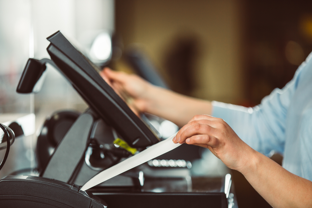 Printing with thermal POS paper