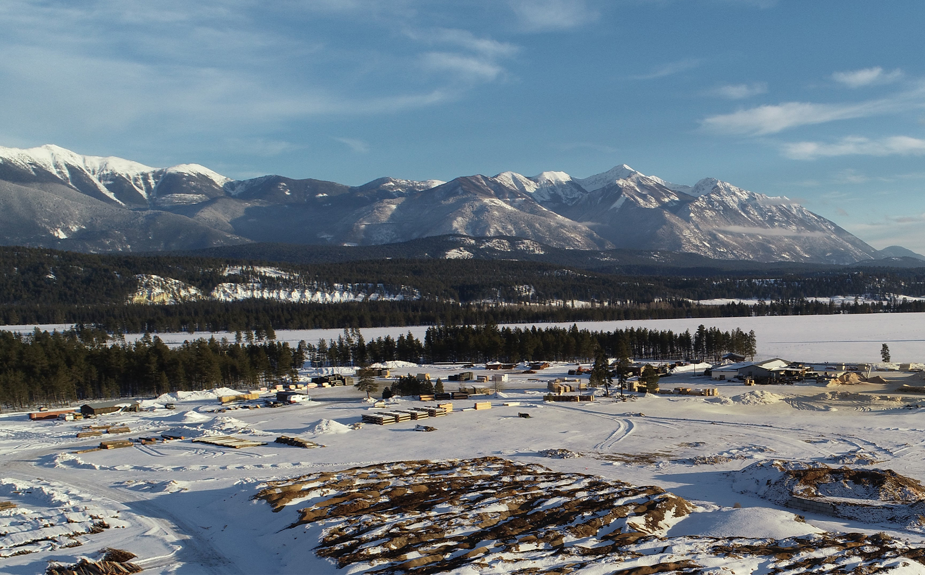 An overhead shot of the Domtar site, Skookumchuck, with mountains in the background. Arianne LaBoissonniere shares Domtar’s CDP scores and answers three common questions.