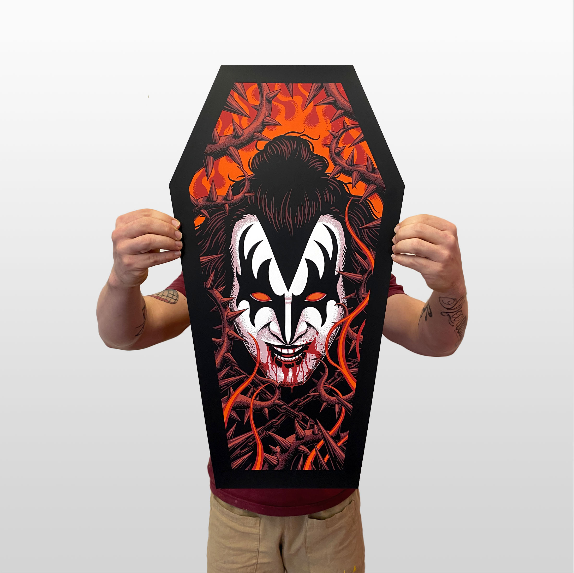 vahalla studios kiss coffin poster series