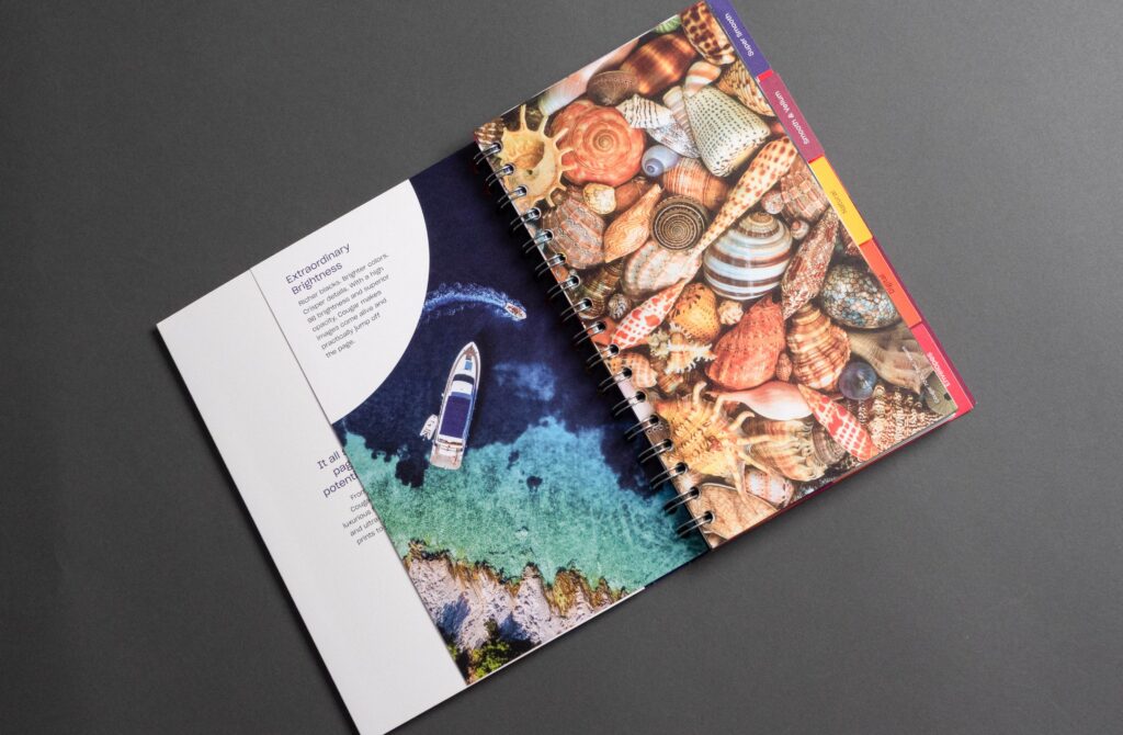 a spread from the 2026 cougar swatchbook