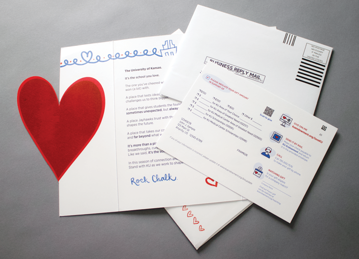 higher education fundraising mailer college fundraising appeal university donor communication alumni fundraising campaign donor outreach mailer educational institution fundraising piece